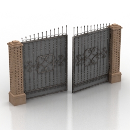 Gate 3D Model b8ba2a67
